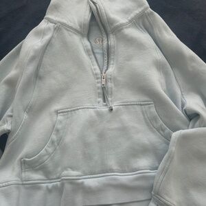 Light blue scuba quarter zip lululemon